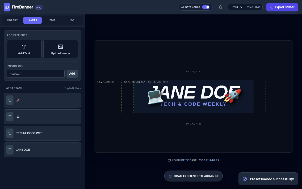 Youtube Banner Maker